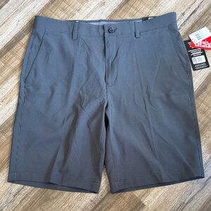 PGA Tour Men's Charcoal Flat Front Shorts